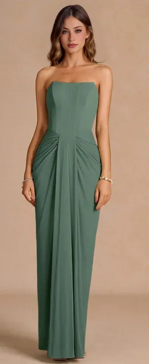 Azazie Anais Eucalyptus Maxi Dress thumbnail 7
