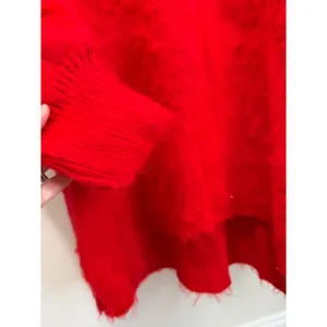 BP Mohair V‑Neck Oversized Red Sweater Sz1X NWT thumbnail 6