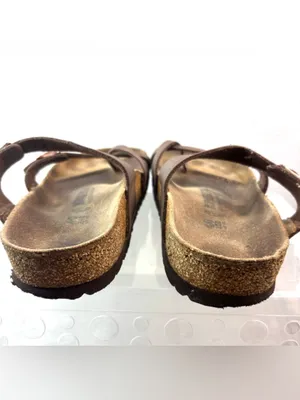 Birkenstock 9 40 Bohemian Brown Leather Cross-Strap Sandals thumbnail 5