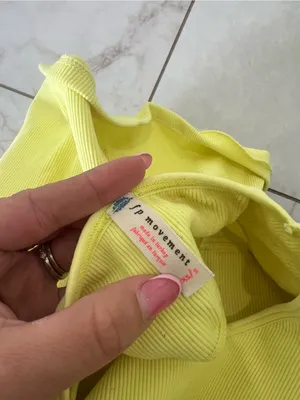 Free People Neon Yellow Tank Top Size XS/S thumbnail 5