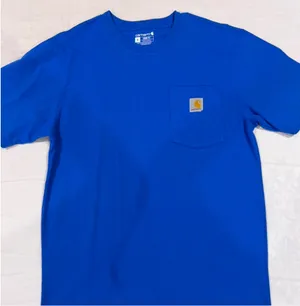 Blue Carhartt WIP pocket T-shirt thumbnail 1