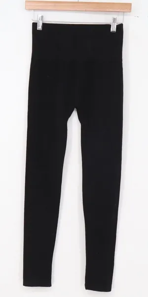 Mia & Tess Leggings Womens S/M High Rise Black Stretch Seamless Excellent thumbnail 1