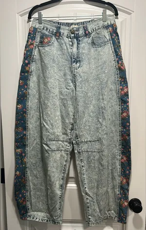 POL denim barrel pants thumbnail 1