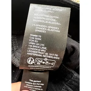 Free People We The Free Jayde Flare Pants Black Corduroy Size 27 thumbnail 8