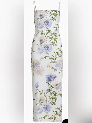 New Reformation Reformation Frankie Linen Maxi Dress sz 4 thumbnail 3