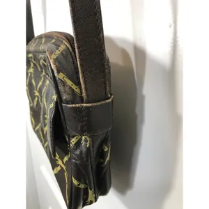 Longchamp Vintage Equestrian Brown Leather Crossbody Shoulder Bag thumbnail 8