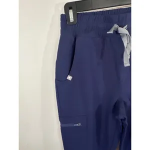 FIGS Zamora High‎ Waisted Jogger Scrub Pants Navy Blue XS NWT thumbnail 5