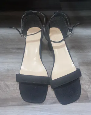 Suede Black Heels Size 8 thumbnail 1