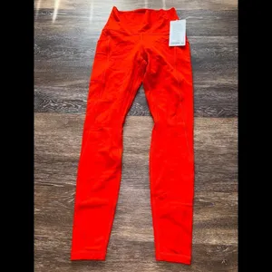Lululemon Align With Pockets High Rise 28” Solar Orange Size 6 NWT thumbnail 5