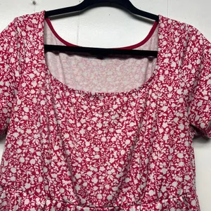 Torrid Maxi Dress Womens 1X Floral Stretch High Waist Cottagecore Fairy Modest thumbnail 5