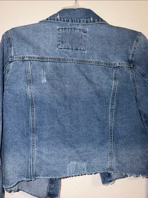 Vintage Cottagecore Charm Cutoff Jean Jacket Teachercore Denim jacket 90s thumbnail 5