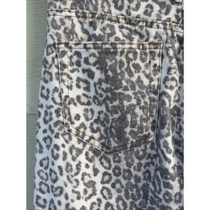 Lioness Leopard Cheetah Animal Print Denim 100% Cotton Jeans Pants Womens XS thumbnail 12