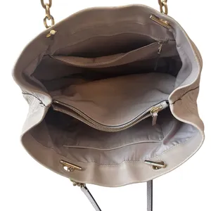 Tory Burch Fleming Quilted Soft‎ Tote Blush Pink Nude Chain Bag thumbnail 3
