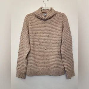 Madewell Women’s Belmont Mock Neck In Donegal Blush Sweater Size L‎ thumbnail 2