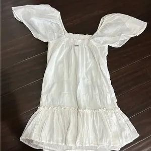 Billabong Ivory Ruffle Coastal Cowgirl Mini Dress Small thumbnail 6