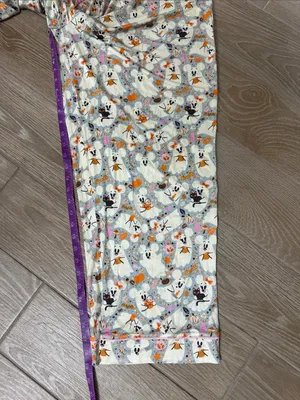 Disney Mickey Ghost Halloween Pajama Bottoms Lounge with Drawstring 🎃 👻 thumbnail 9