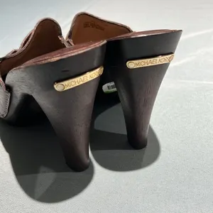 Michael Kors Wooden High Heel Clogs real leather‎ Size 8. B56 thumbnail 6