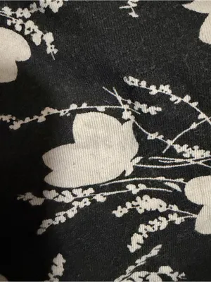 2000s vintage style whimsical american eagle black and white floral lace cami thumbnail 8
