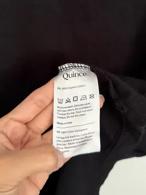 Quince XL Organic Cotton Crew Neck T-Shirt Relaxed Office Minimal Classic thumbnail 3