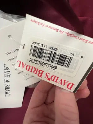 David’s Bridal Burgundy Dress thumbnail 14
