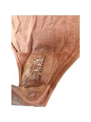 Free People Ava Puff-Sleeve Bodysuit Size M Pink Cinnamon thumbnail 9