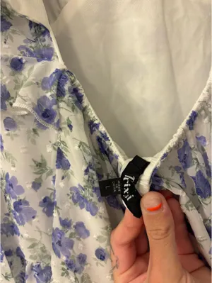 Floral Dress Purple Size L thumbnail 3