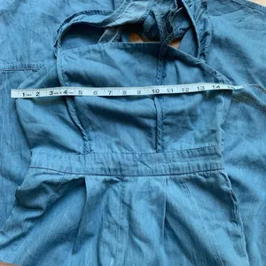 True Craft Wide Leg Denim Cotton Jumpsuit thumbnail 3