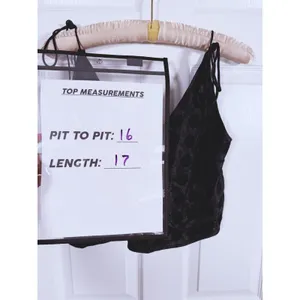 Victorias Secret Retro Satin Polka Dot Cami Tank Top Large Black 90s Lounge Y2K thumbnail 7