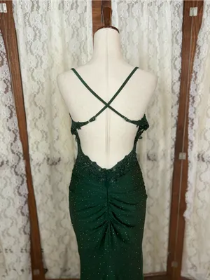Gorgeous Green Sparkling Mermaid Prom/Pageant Gown thumbnail 9