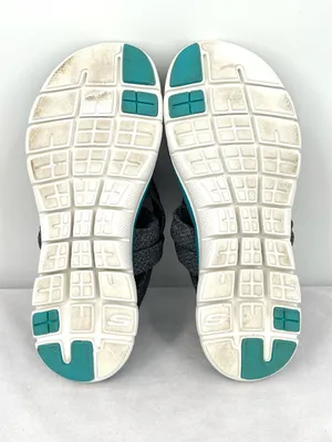 Skechers Cali Meditation Studio Gray Teal Slingback Toe Post Sandals Women’s 8 thumbnail 6
