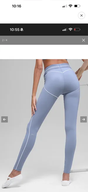 Alo yoga Airbrush high waist 7/8 Heart Throb leggings with matching top thumbnail 3