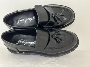 Free People Shoes Black Slip-On Velvet size 7 thumbnail 7