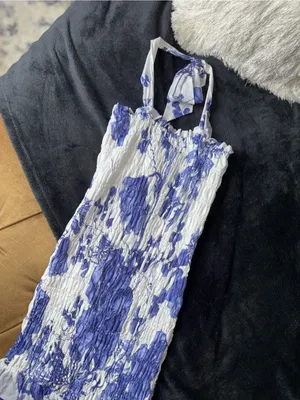 Charo Ruiz Ibiza Lexy Short Mini Dress in Surf Blue Womens XS EUC thumbnail 9