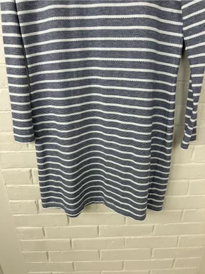 Sail To Sable Striped Nautical Casual Dress Size S thumbnail 4
