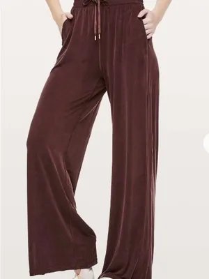 Lululemon principal dancer pant 32” midnight maroon size 10 thumbnail 2