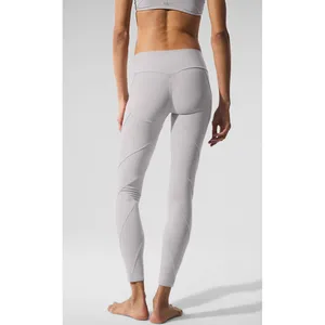 BUNDLE Alo Washed Alosoft Sunray Bra & High-Waist Legging Grey Sky Wash SET XS thumbnail 7