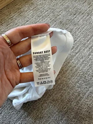 Aritizia Sunday Best Knox White Crop Polo Top thumbnail 6