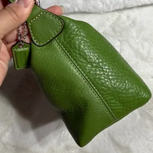 COACH Vintage Y2K EST. 1941 Leatherware Green Mini Shoulder Baguette Bag thumbnail 5