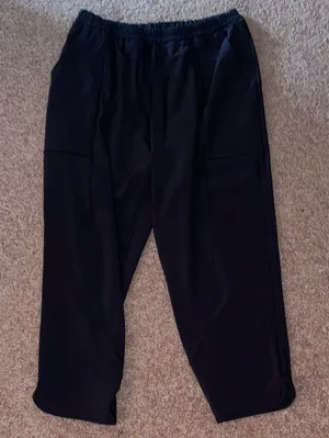 Lululemon Black Relaxed Fit Track Pants with Elastic Waistband thumbnail 1