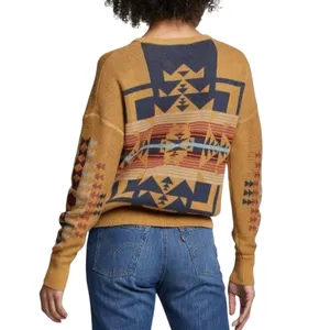 PENDLETON Chief Joseph Graphic Cotton Pullover Sweater Size L New w/ Tag $149 thumbnail 2