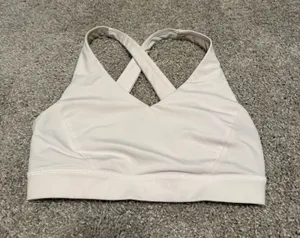 White lululemon sports bra thumbnail 1