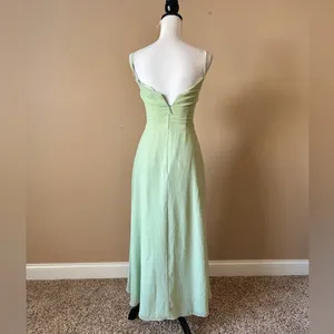 AZAZIE | Sage Green Cocktail Gown Sz XS thumbnail 7