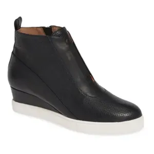 Linea Paolo Anna leather comfort wedge bootie 9 thumbnail 1