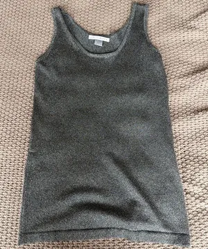 Vintage 90s The Limited Sparkly Grey Tank thumbnail 1