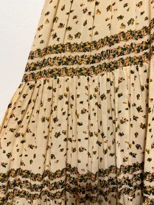 Free People Rare Feeling Pleated Maxi Dress In Neutral Size Small Floral thumbnail 8