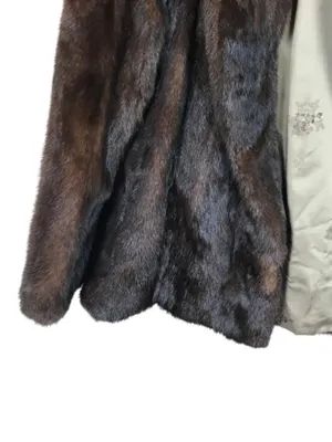 The House of Quality Furs Dark Brown Vintage Mink Fur Jacket with Pockets thumbnail 3