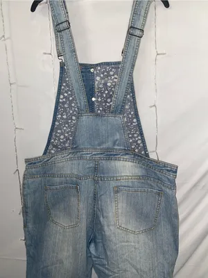 Light Wash Denim Overalls Blue Size 10 thumbnail 8
