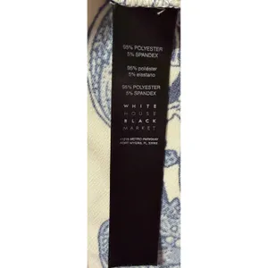 White House Black Market Dress Women Medium Blue White Paisley‎ Shift Casual thumbnail 3