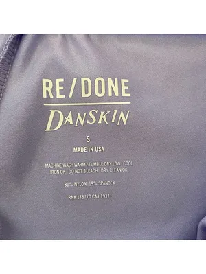 Re/done Danskin Stirrup Leggings Lilac Purple Size Small 90s Ballet Athleisure thumbnail 3