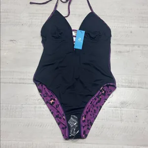 Cupshe Alegría Leopard Print Halter Ruched One Piece Swimsuit thumbnail 9